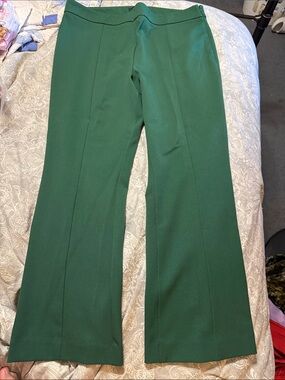 Ann Taylor Emerald Green Boot-Cut Dress Pants